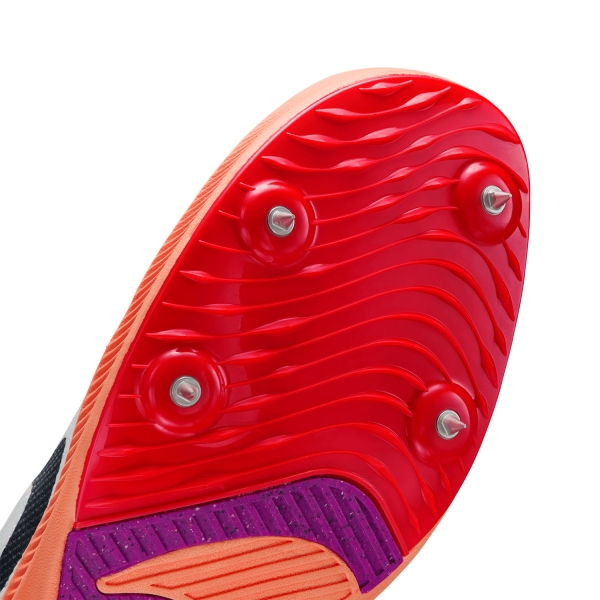 Nike Zoom Rival Distance - White/Obsidian/Bright Crimson/Hyper Turquoise