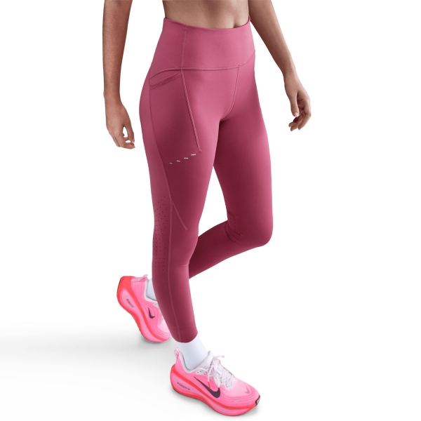 Nike Swift 7/8 Tights - Sweet Beet/Reflective Silver