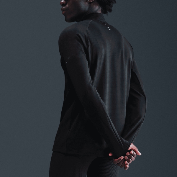 Nike Stride Therma-FIT Maglia - Black/Reflective Silver