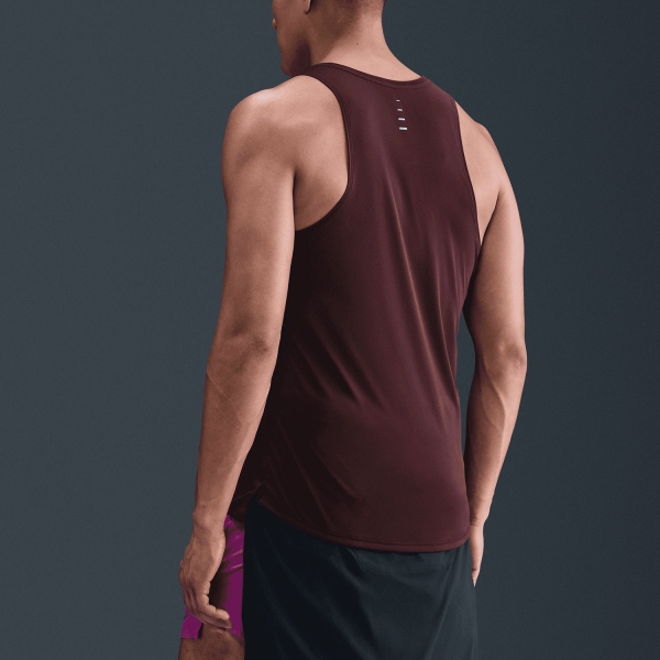 Nike Dri-FIT ADV Stride Tank - Burgundy Crush/Reflective Silver