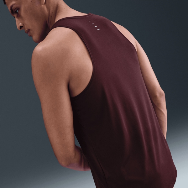 Nike Dri-FIT ADV Stride Tank - Burgundy Crush/Reflective Silver
