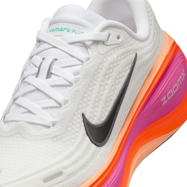 Nike Vomero Plus - White/Black/Fire Pink/Hyper Crimson
