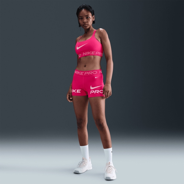 Nike Pro Reggiseno Sportivo - Rush Pink/Pink Foam/White