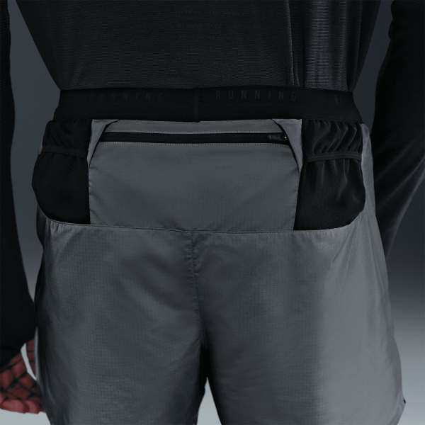 Nike Reflect 2 in 1 4in Shorts - Black/Reflective Silver
