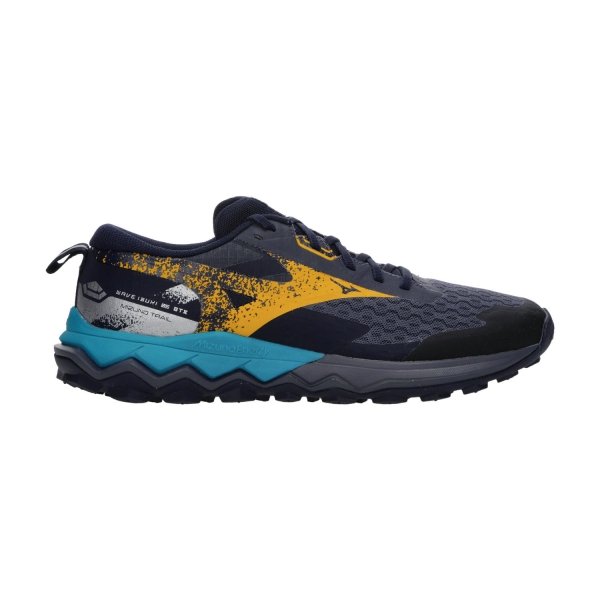 Scarpe Trail Running Uomo Mizuno Wave Ibuki 5 GTX  Odyssey Gray/Citrus/Baritone Blue J1GJ255951