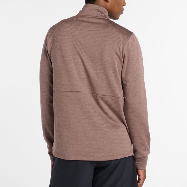 New Balance Heat Grid Logo Maglia - Earth Shadow Heather