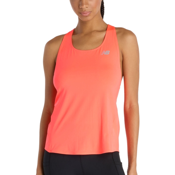 Canotta Running Donna New Balance Race Day Canotta  Urgent Red WT41290URR