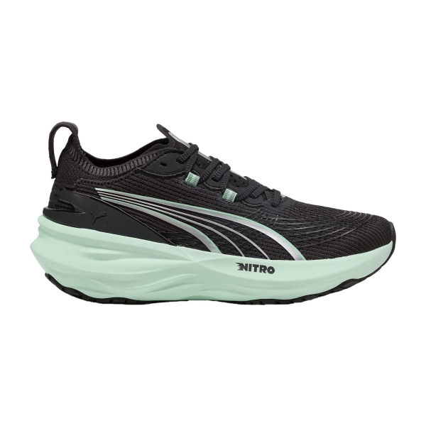Woman's Structured Running Shoes Puma ForeverRun NITRO 2  Black/Mint Melt 31047116