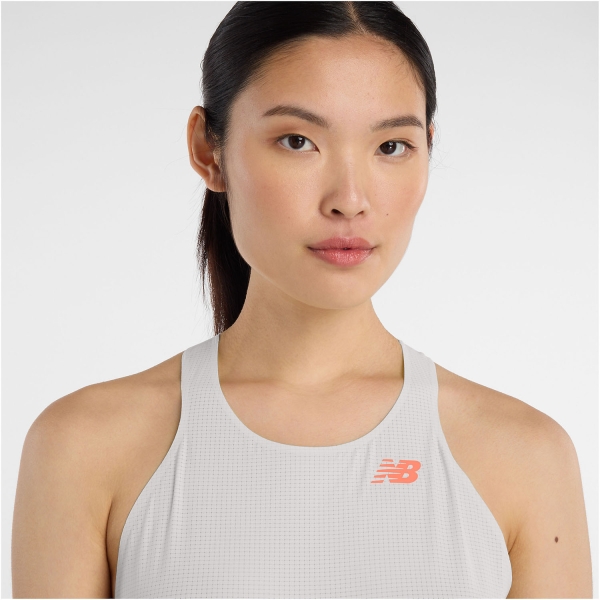 New Balance Race Day Ultra Light Tank - Grey Matter