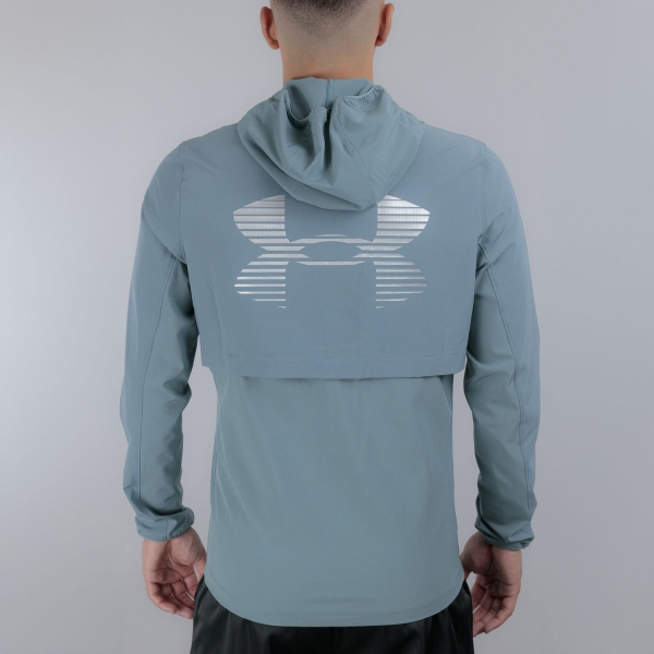 Under Armour Velociti Pro Storm Giacca - Jasper Blue/Squad Orange/Reflective