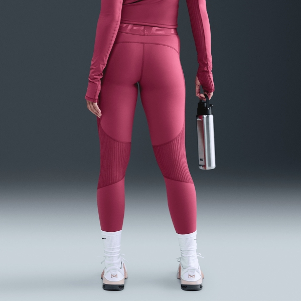 Nike Pro Warm Sculpt Tights - Sweet Beet/White
