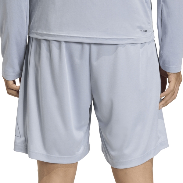 adidas Essentials Big Logo 7in Shorts - Halo Silver