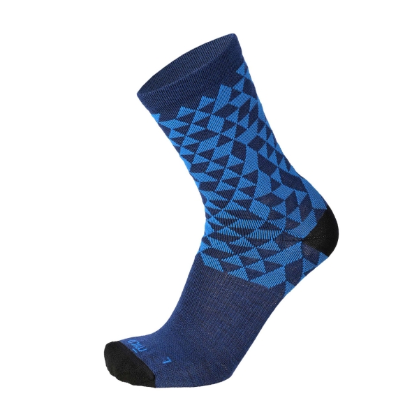 Calcetines Mico Warm Control Natural Merino Light Weight Calcetines  Blu Melange CA 3019 165