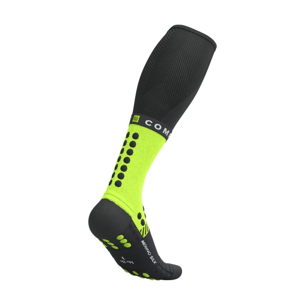 Compressport Full Winter Calze - Black/Safe Yellow