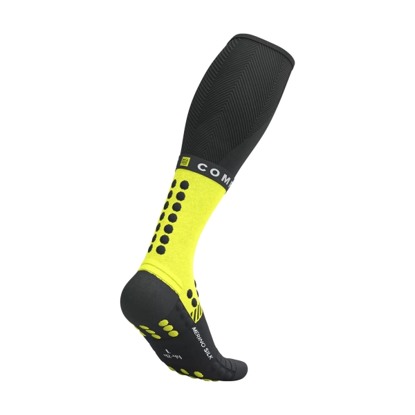 Compressport Full Winter Calze - Black/Safe Yellow