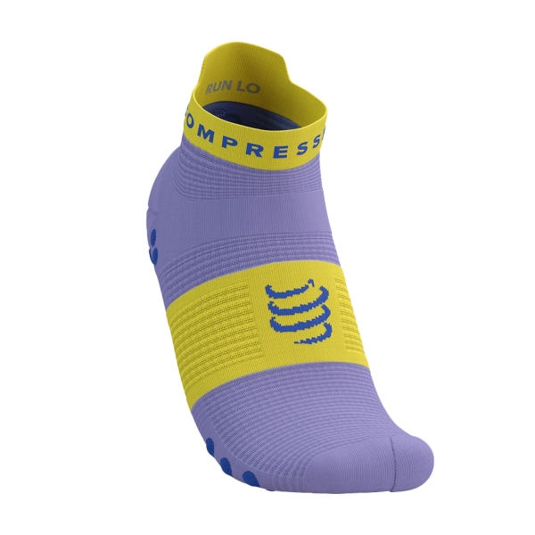 Compressport Pro Racing V4.0 Logo Calze - Jacaranda/Maize