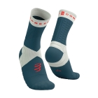 Compressport Ultra Trail V2.0 Calcetines - Stargazer/Aqua/Fluo Red