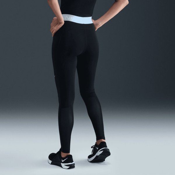 Nike Pro 365 Tights - Black/Celestine Blue/White