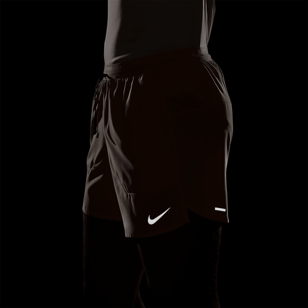 Nike Dri-FIT Stride 5in Pantaloncini - Orange Chalk/Black/Reflective Silver