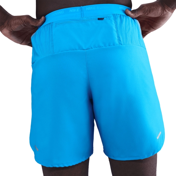 Nike Dri-FIT Stride 7in Pantaloncini - Blue Hero/Black/Reflective Silver