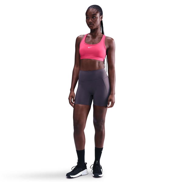 Nike Swoosh Light Reggiseno Sportivo - Rush Pink/White