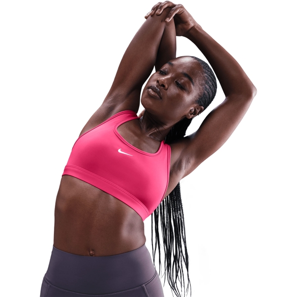 Nike Swoosh Light Reggiseno Sportivo - Rush Pink/White