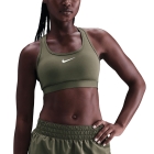 Nike Swoosh Reggiseno Sportivo - Medium Olive/White
