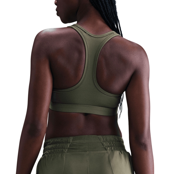 Nike Swoosh Reggiseno Sportivo - Medium Olive/White
