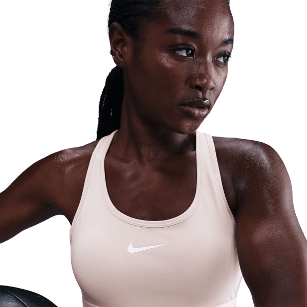 Nike Swoosh Reggiseno Sportivo - Silt Red/White