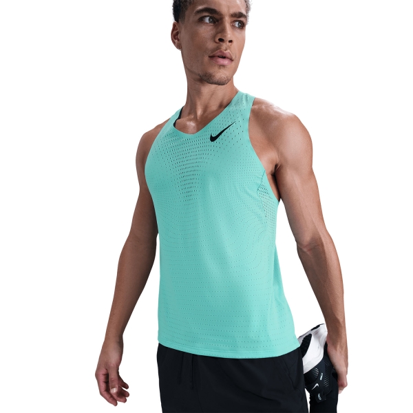 Nike Dri-FIT ADV AeroSwift Canotta - Hyper Turquoise/Black
