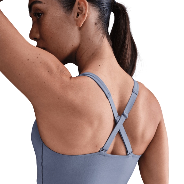 Nike Alate Logo Reggiseno Sportivo - World Indigo/White