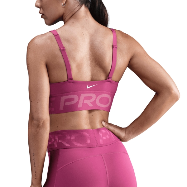 Nike Indy Plunge Reggiseno Sportivo - Sweet Beet/Desert Berry/White