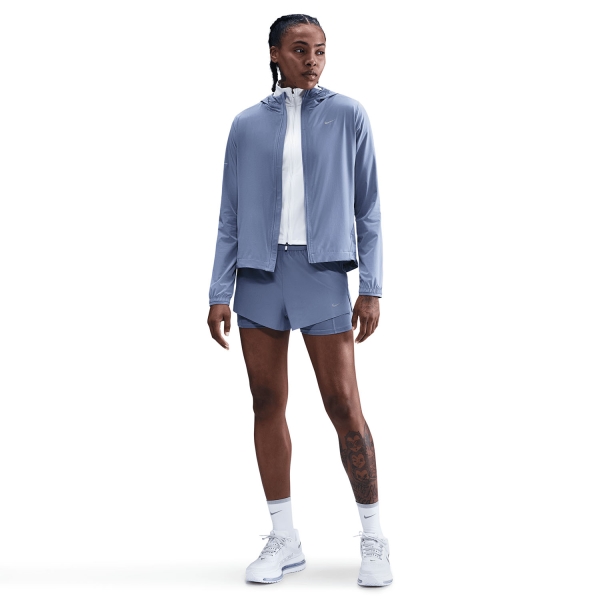 Nike Swift 2 in 1 2.5in Pantaloncini - World Indigo/Reflective Silver