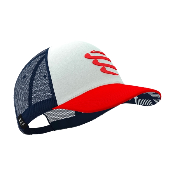 Cappellini e Visiere Compressport Trucker Logo Cappello  Sugar/Blues XHWU4190059