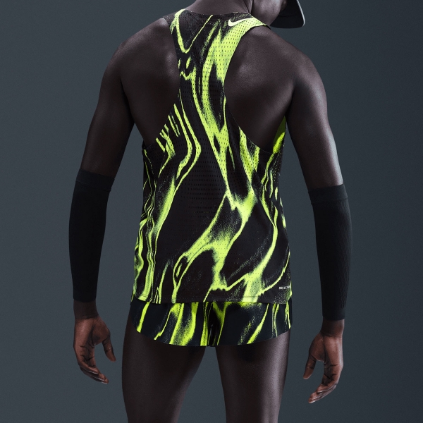 Nike Dri-FIT ADV AeroSwift AOP Top - Volt/White