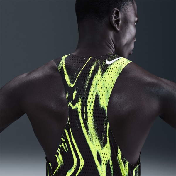 Nike Dri-FIT ADV AeroSwift AOP Top - Volt/White