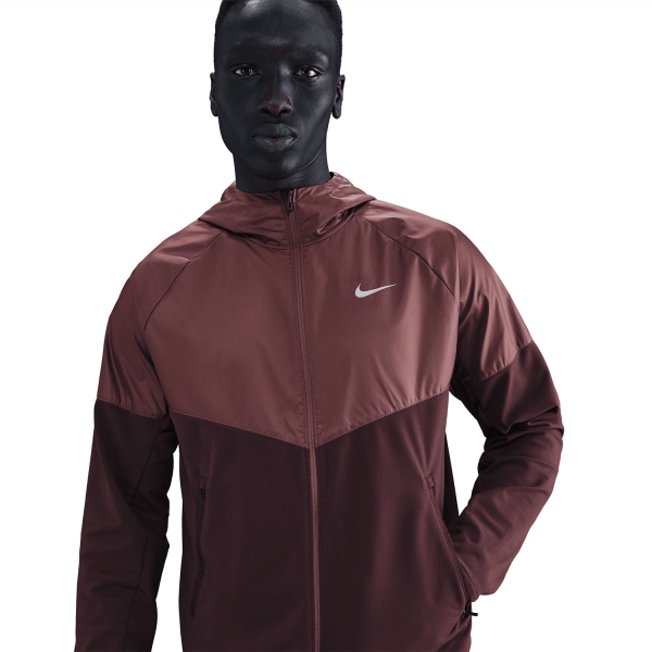 Nike Repel Winterized Miler Jacket - Burgundy Crush/Red Sepia/Reflective Silver