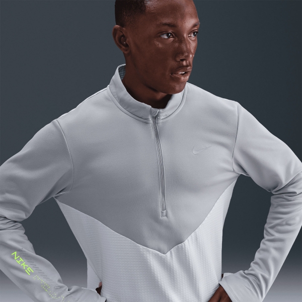 Nike Pacer Winterized Maglia - Pure Platinum/Light Smoke Grey/Volt/Reflective Silver