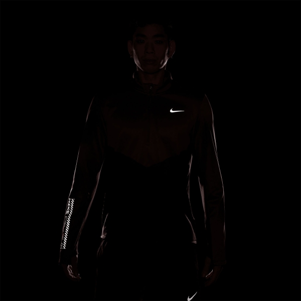 Nike Pacer Winterized Camisa - Burgundy Crush/Red Sepia/Reflective Silver