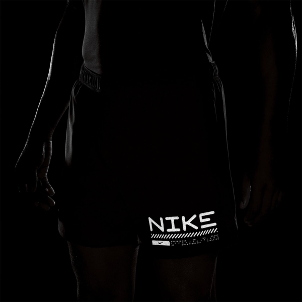 Nike Challenger Pro 2 in 1 5in Pantaloncini - Black/Anthracite/Reflective Silver
