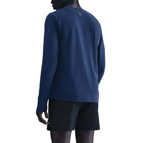 Nike Dri-FIT Stride Waffle Maglia - Blue Void/Reflective Silver