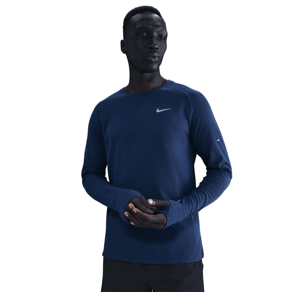 Nike Dri-FIT Stride Waffle Maglia - Blue Void/Reflective Silver