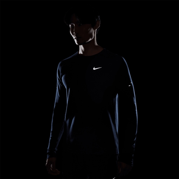 Nike Dri-FIT Stride Waffle Maglia - Blue Void/Reflective Silver