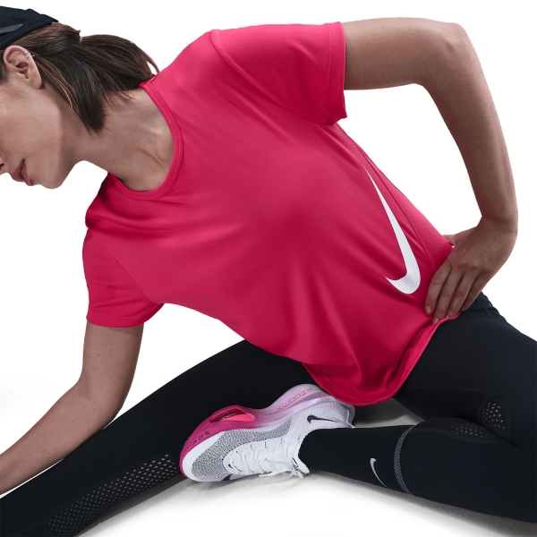 Nike Tempo Swoosh Maglietta - Rush Pink/White