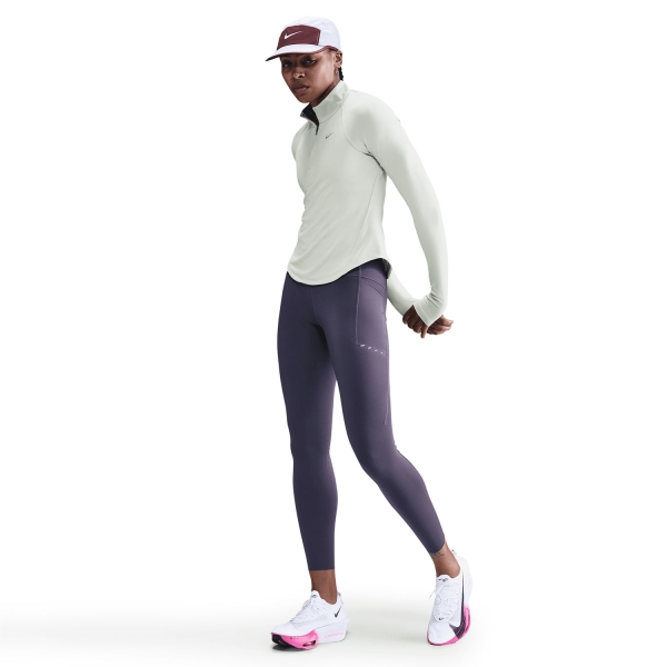 Nike Tempo Swoosh Maglia - Light Silver/White