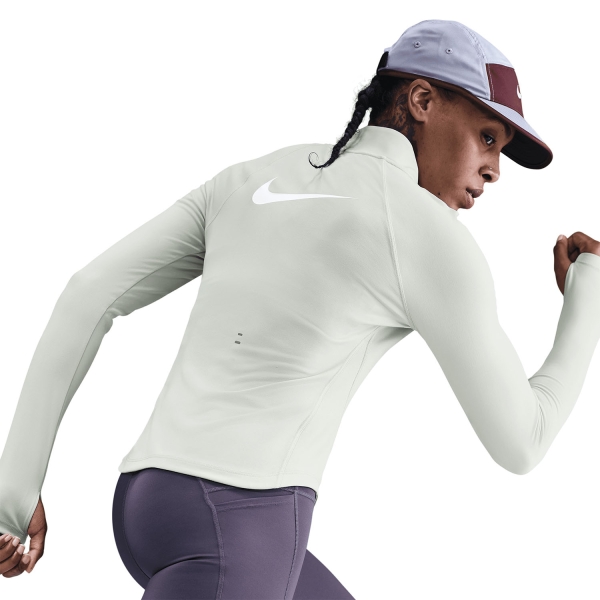 Nike Tempo Swoosh Maglia - Light Silver/White