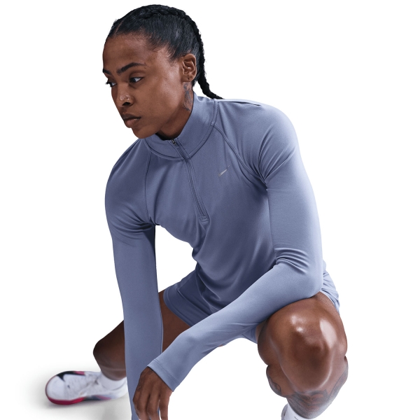 Nike Tempo Swoosh Maglia - World Indigo/White