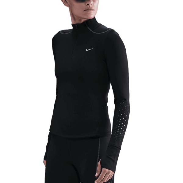 Maglia Running Donna Nike Swift ThermaFIT ADV Maglia  Black/Reflective Silver HV2944010