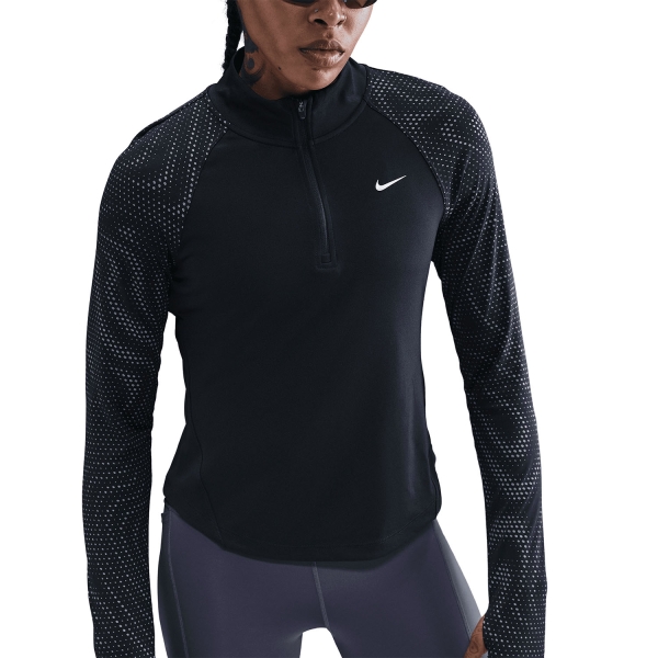 Nike Tempo Flash Maglia - Black/Reflective Silver