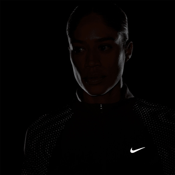 Nike Tempo Flash Maglia - Black/Reflective Silver